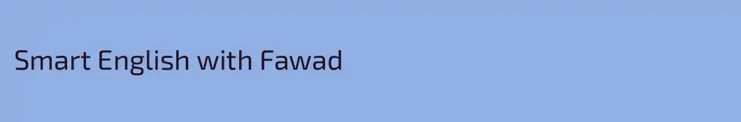Smart English with Fawad